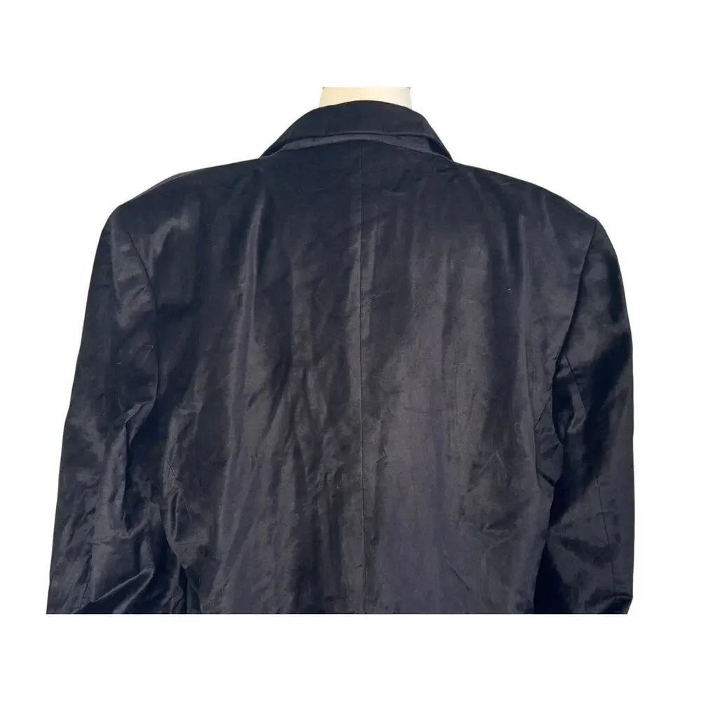 GUESS Fulham Black Velvet Knit Blazer Business Jacket Men’s Size XL - Picture 8 of 11